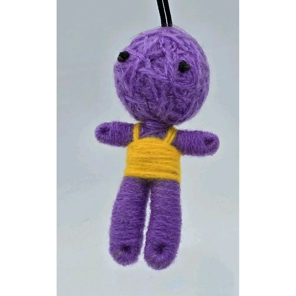 Purple With Yellow Shirt Watchover Voodoo Doll‎ New Tag In Japanese Without Box